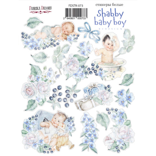 Набор наклеек (стикеров) №073, Shabby baby boy redesign 1 Малыш 1