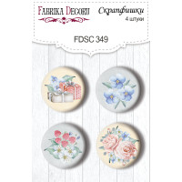 Скрапфішки набір 4шт Shabby baby girl redesign №349