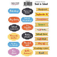 Набор наклеек (стикеров) №079, Back to School ENG (англ) Возвращение в Школу (англ)