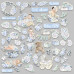 Набор высечек коллекция Shabby baby boy redesign 55 шт