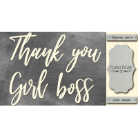 Чіпборд Thank you, girl boss 10х20 см №394