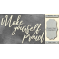 Чипборд Make yourself proud 10х20 см №396