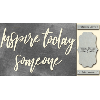 Чипборд Inspire today someone 10х20 см №397