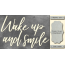Чипборд Wake up and smile 10х20 см №399