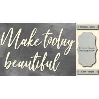 Чіпборд Make today beautiful 10х20 см №404