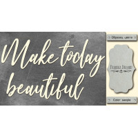 Чипборд Make today beautiful 10х20 см №404
