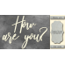Чипборд How are you? 10х20 см №415