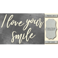 Чіпборд I love your smile 10х20 см №416