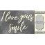 Чипборд I love your smile 10х20 см №416