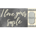 Чипборд I love your smile 10х20 см №416