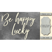 Чипборд Be happy lucky 10х20 см №418