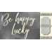 Чипборд Be happy lucky 10х20 см №418