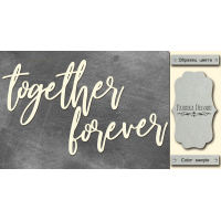 Чіпборд Together forever 10х20 см №421