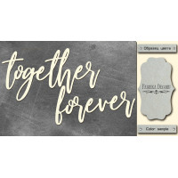 Чипборд Together forever 10х20 см №421