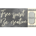 Чипборд Free spirit, be creative 10х20 см №423