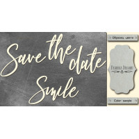 Чипборд Save the date, smile 10х20 см №425