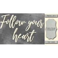 Чіпборд Follow your heart 10х20 см №426