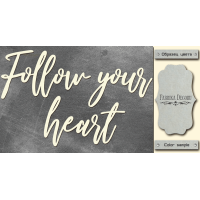 Чіпборд Follow your heart 10х20 см №426