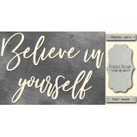 Чіпборд Believe in yourself 10х20 см №428