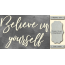 Чипборд Believe in yourself 10х20 см №428