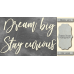 Чипборд Dream big, stay curious 10х20 см №430