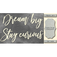 Чипборд Dream big, stay curious 10х20 см №430