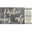 Чипборд Positive vibes only 10х20 см №433