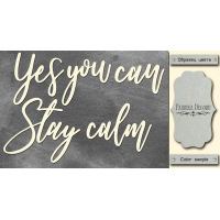 Чіпборд Yes you can stay calm 10х20 см №435
