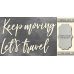 Чипборд Keep moving, let’s travel 10х20 см №436