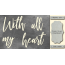 Чипборд With all my heart 10х20 см №437
