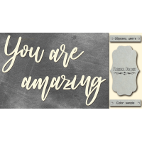 Чипборд You are amazing 10х20 см №439
