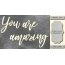 Чипборд You are amazing 10х20 см №439