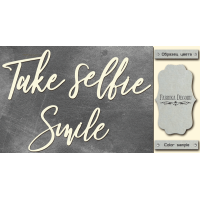 Чипборд Take selfie smile 10х20 см №440