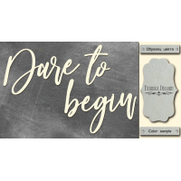 Чипборд Dare to begin 10х20 см №443