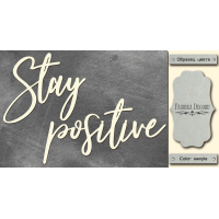 Чипборд Stay positive 10х20 см №448 Чипборд Stay positive 10х20 см №448