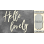 Чипборд Hello lovely 10х20 см №452