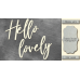Чипборд Hello lovely 10х20 см №452