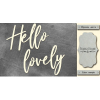 Чипборд Hello lovely 10х20 см №452