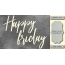 Чипборд Happy Friday 10х20 см №454