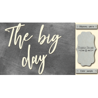 Чипборд The big day 10х20 см №455
