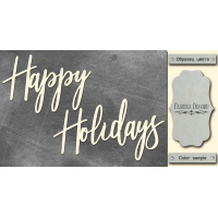 Чіпборд Happy Holidays 10х20 см №460