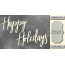 Чипборд Happy Holidays 10х20 см №460