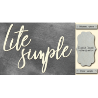 Чипборд Lite simple 10х20 см №461
