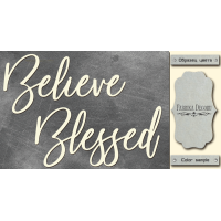 Чіпборд Believe Blessed 10х20 см №462