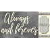 Чипборд Always and forever 10х20 см №463