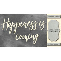 Чіпборд Happiness is coming 10х20 см №464