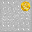 Ацетатний лист з білим візерунком White Stars 30,5х30,5 см (Зірки)
