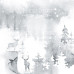 Набір скраппаперу Зимова Мелодія (Winter melody) 20x20 см, 10 листів