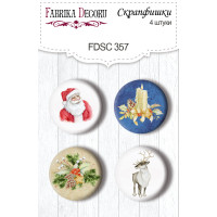 Скрапфишки набор 4шт Awaiting Christmas №357