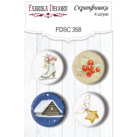 Скрапфишки набор 4шт Awaiting Christmas 2 №358